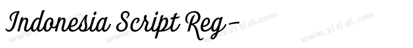 Indonesia Script Reg字体转换